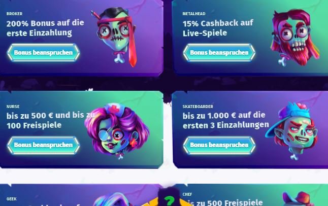Explorez casombie casino login
